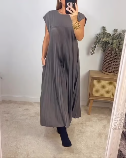 CLARA™ Dress | Women's Pleated Maxi Dress | 50% OFF