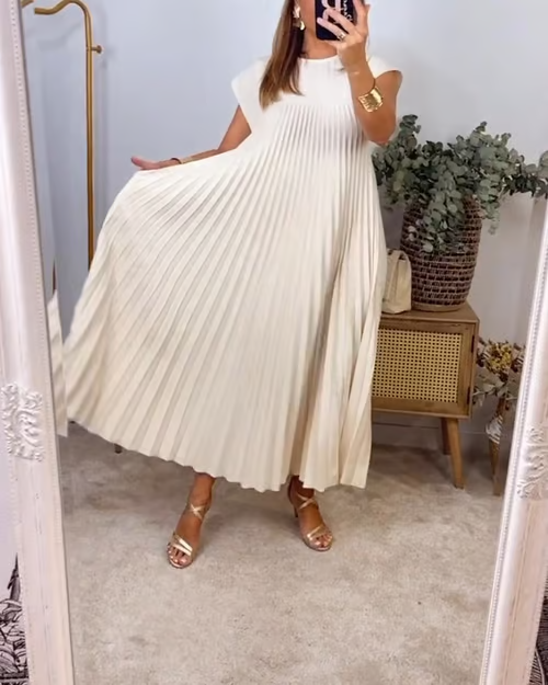 CLARA™ Dress | Women's Pleated Maxi Dress | 50% OFF