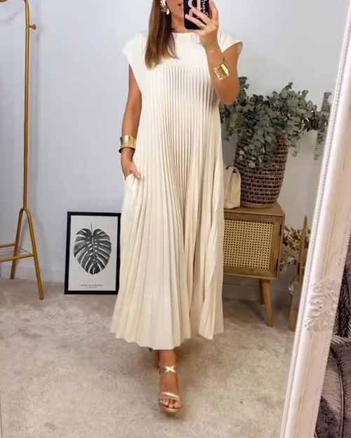 CLARA™ Dress | Women's Pleated Maxi Dress | 50% OFF
