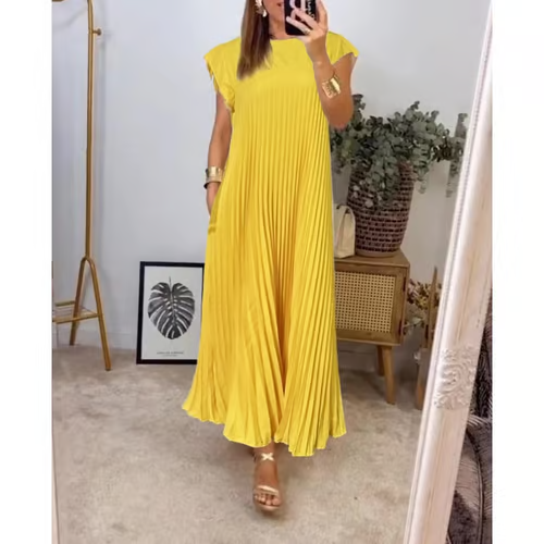 CLARA™ Dress | Women's Pleated Maxi Dress | 50% OFF