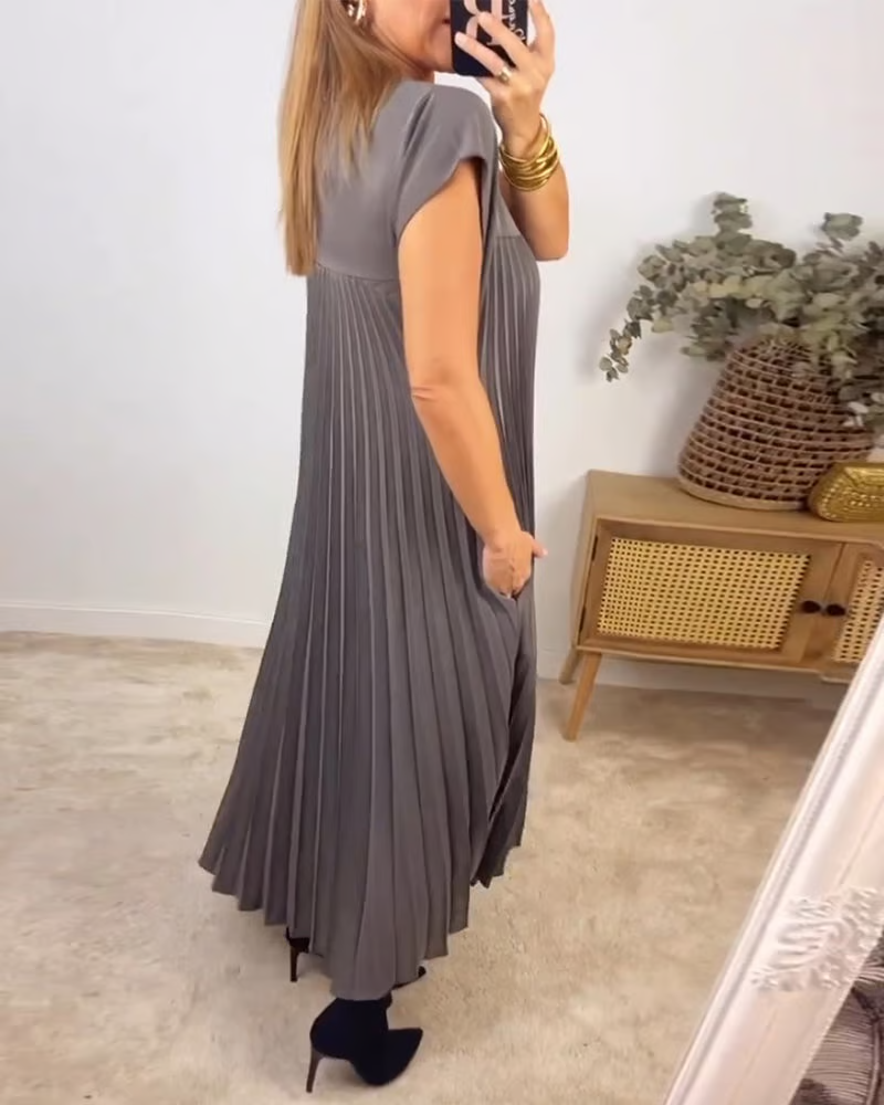 CLARA™ Dress | Women's Pleated Maxi Dress | 50% OFF