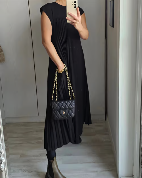 CLARA™ Dress | Women's Pleated Maxi Dress | 50% OFF