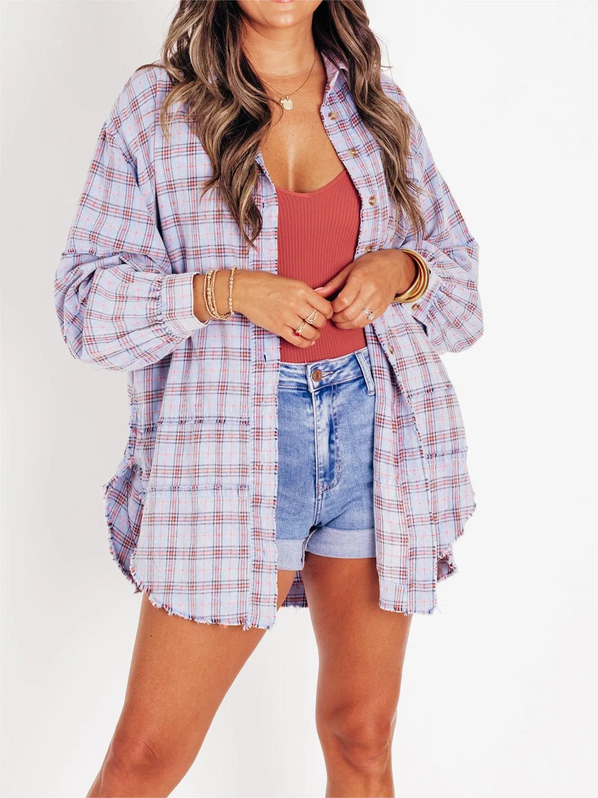 LILA™ Flannel | Oversized Checkered Flannel | 50% OFF