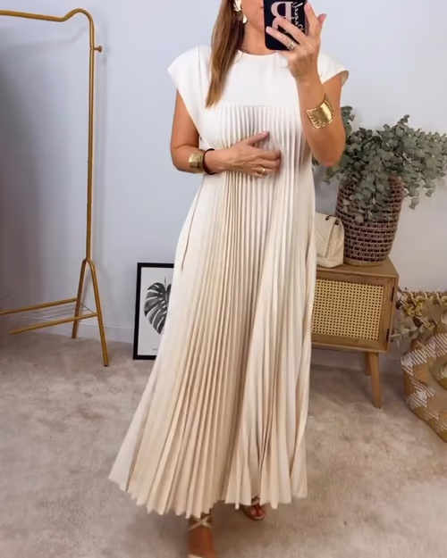 CLARA™ Dress | Women's Pleated Maxi Dress | 50% OFF