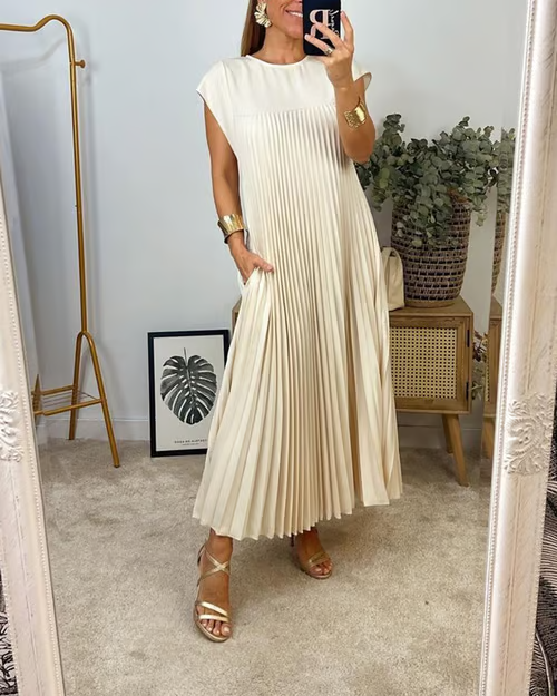 CLARA™ Dress | Women's Pleated Maxi Dress | 50% OFF