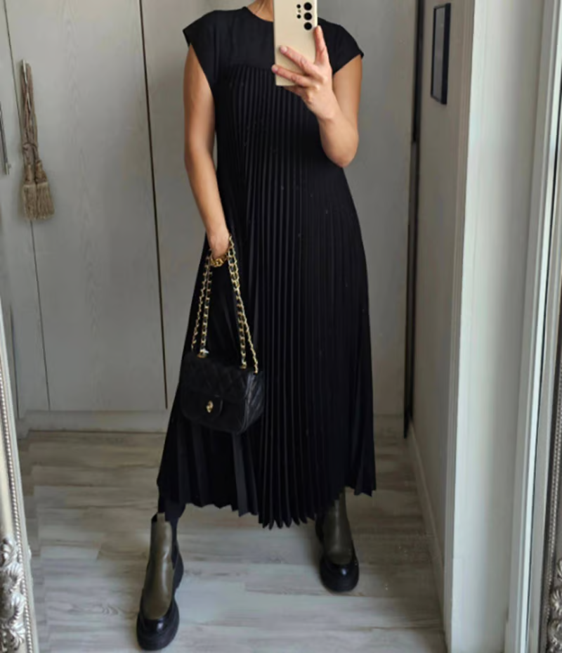 CLARA™ Dress | Women's Pleated Maxi Dress | 50% OFF