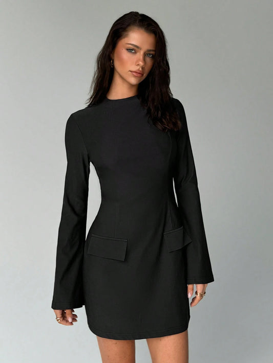 AMARIS™ Dress | Long-Sleeve Fitted Mini Dress