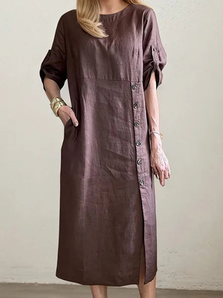 ZINNIA™ Dress | Women's Linen Blend Pocket Maxi Dress