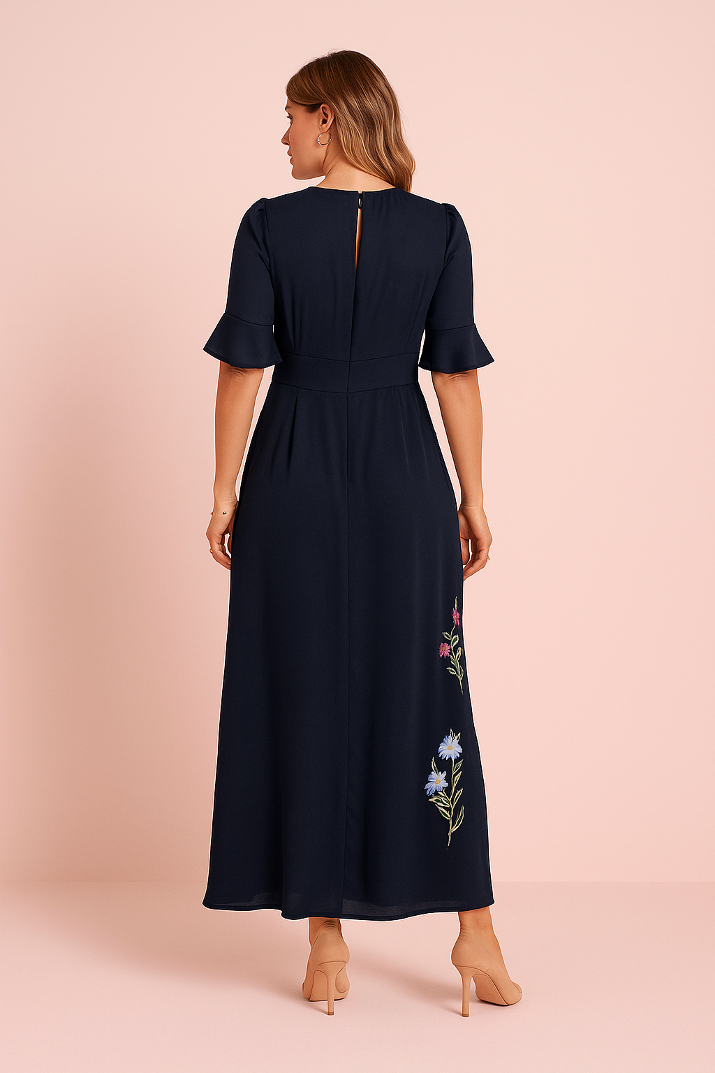 ZIVA™ Dress | Elegant Flower Slit-Leg Maxi Dress