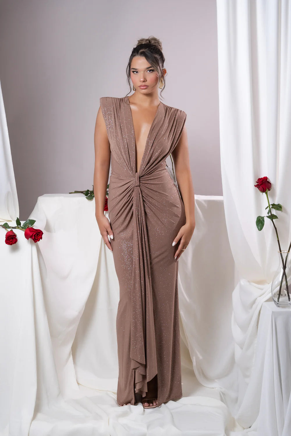SAMMY™ Dress | Pleated Sleeveless Maxi Dress