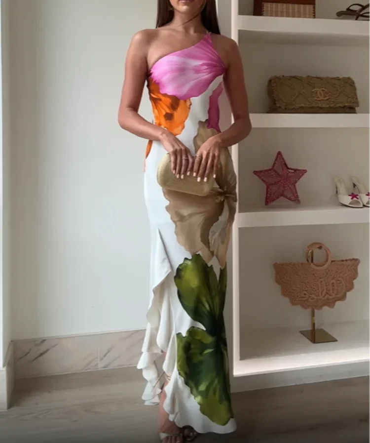 AZARA™ Dress | Elegant Patchwork Maxi Dress