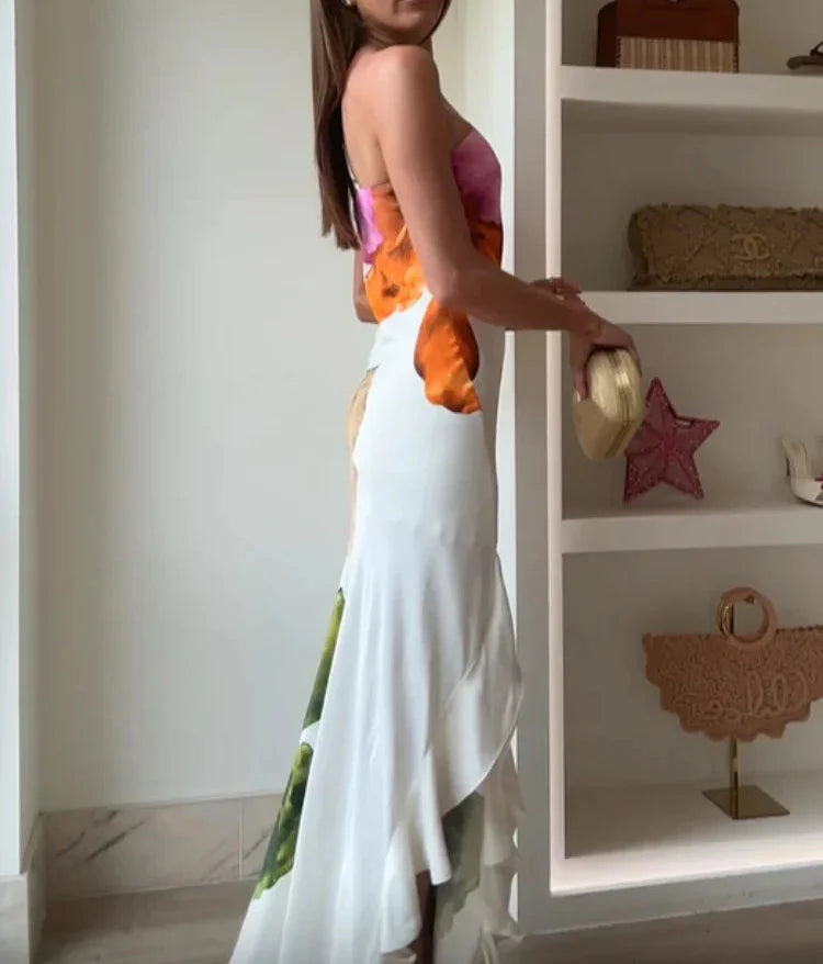 AZARA™ Dress | Elegant Patchwork Maxi Dress