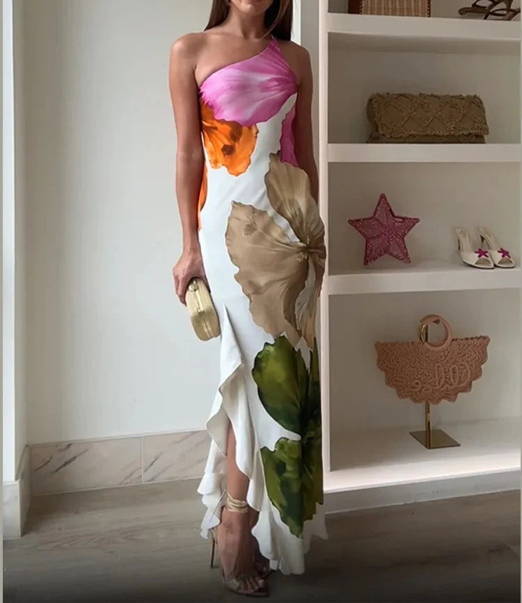 AZARA™ Dress | Elegant Patchwork Maxi Dress